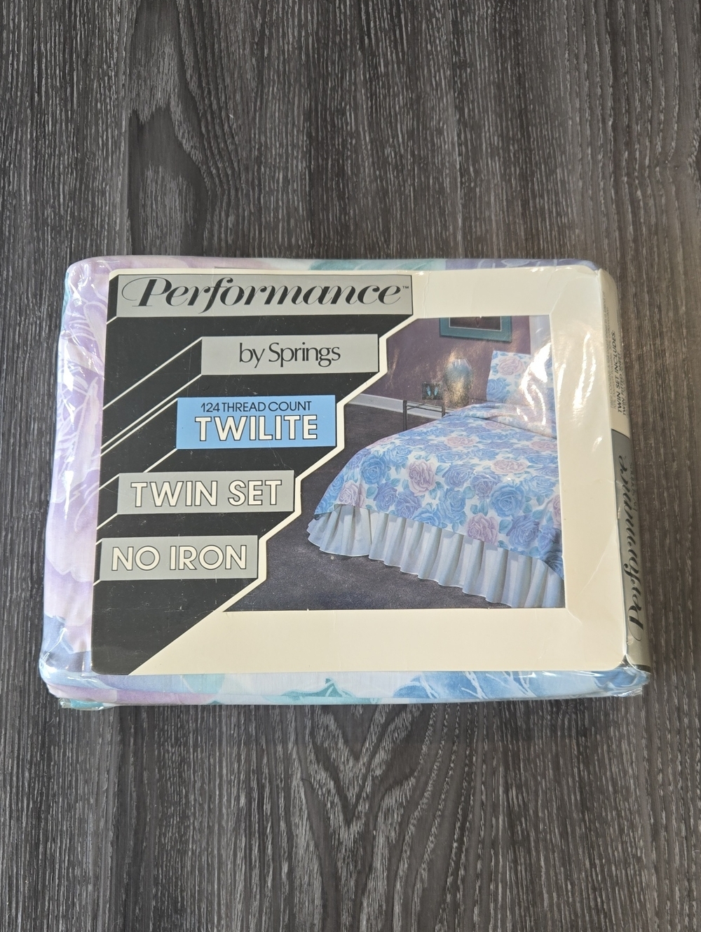 Vintage Performance by Springs Twilite Twin Bed Set - Blue Floral